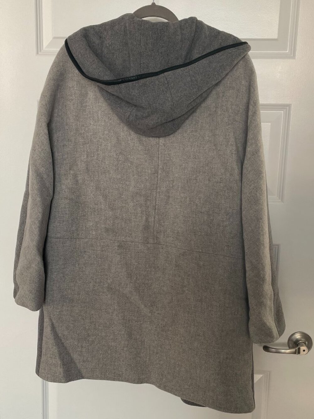 J. Crew Stadium Hooded Wool Coat Nello Gori Gray Size XL - Picture 14 of 14